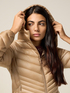 Lightweight midi down jacket with hood image number 2