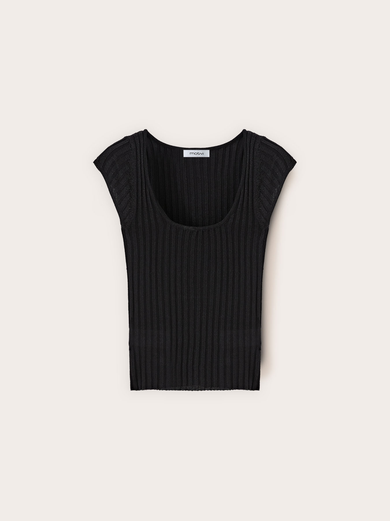 Slim-fit ribbed lurex knitwear image number 4