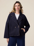 Short jacket in scuba fabric image number 0