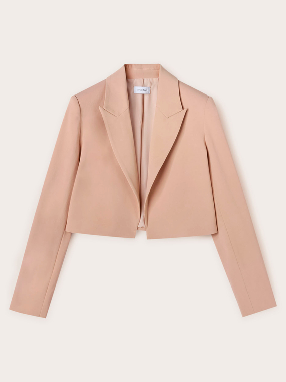 Veste spencer en toile de coton mélangé
