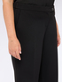 Wide leg pants in stretch fabric image number 3