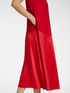 Robe flare longue en cady et envers satin image number 3