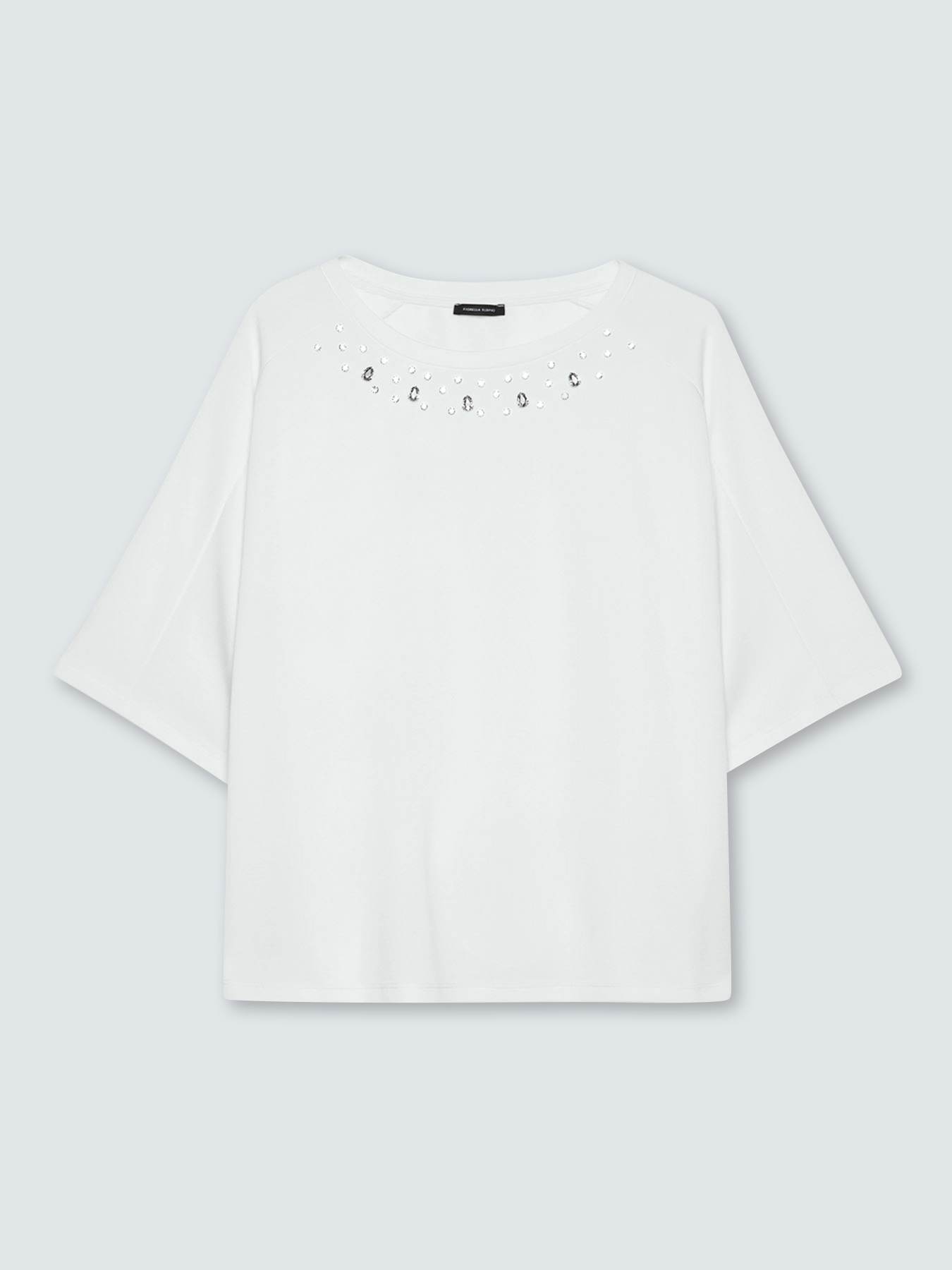 Felpa con applicazioni sullo scollo image number 4