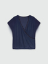 T-shirt with crossover and lace trims image number 4