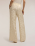 Pantaloni palazzo din satin jacquard image number 1