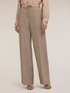 Linen pinstripe palazzo trousers image number 2
