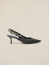 Woven slingback pumps image number 2