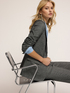 Structured single-breasted jacket in textured fabric image number 0