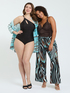 One-shoulder one-piece swimsuit with cut-out image number 4