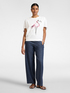 T-shirt in cotone stampata con strass image number 2