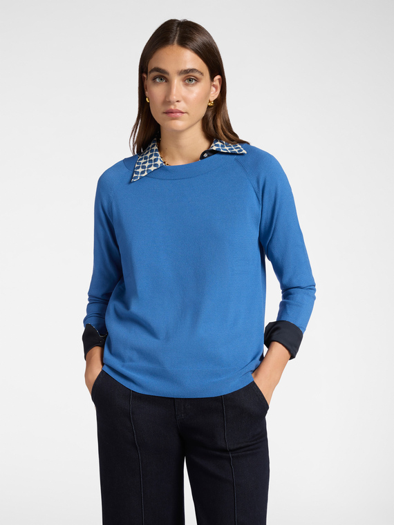 Boat neck sweater