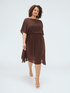 Kleid aus Georgette mit asymmetrischem Saum image number 2