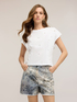 Tricou din jersey cu pietre brodate image number 0