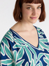LENZING™ ECOVERO™ viscose print blouse image number 3
