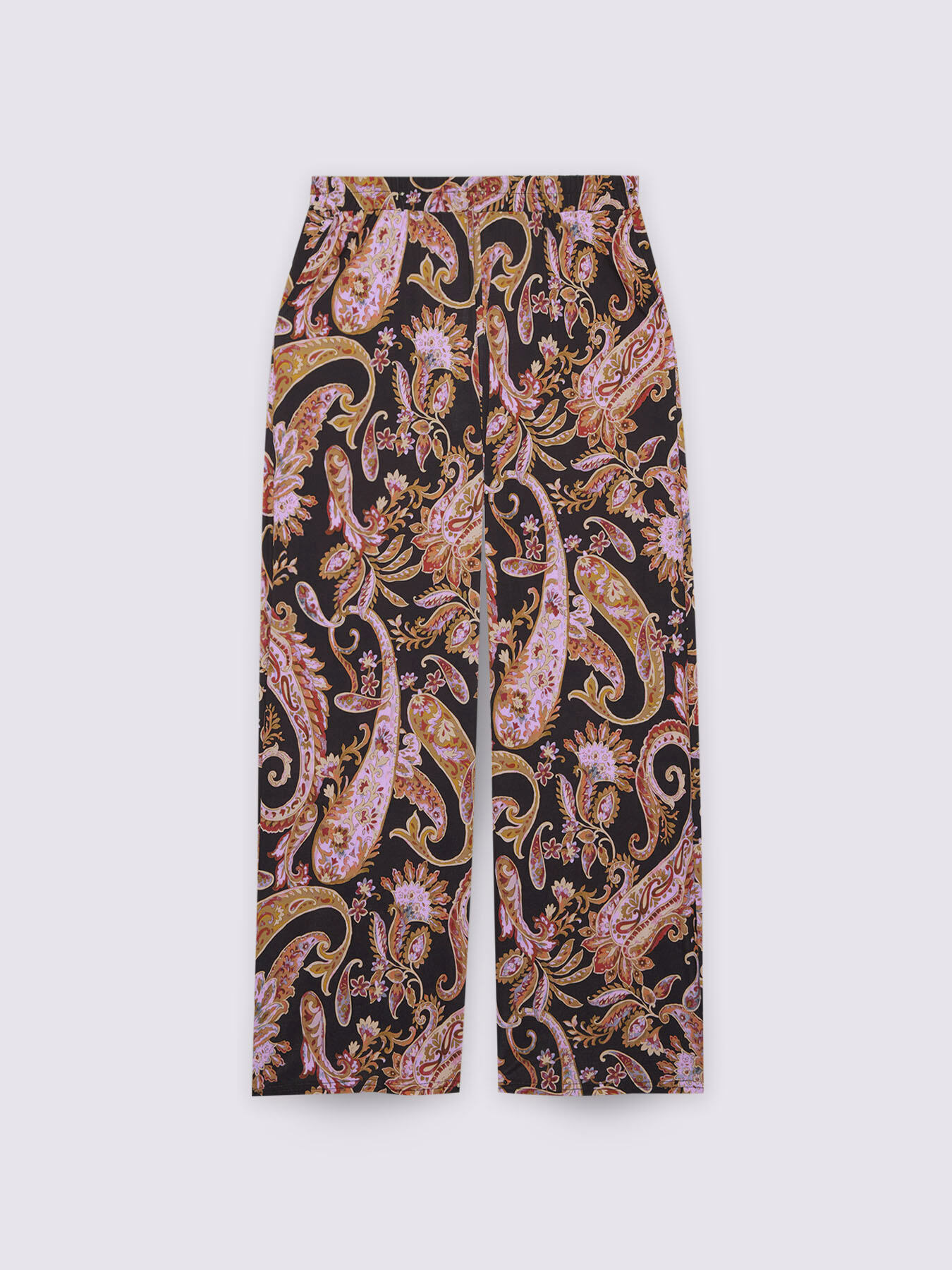 Wide leg pants in jersey with bandana print image number 5