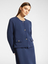 Jacke mit rundem Halsausschnitt aus Scuba image number 0