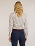 Striped blouse with knot pattern image number 1