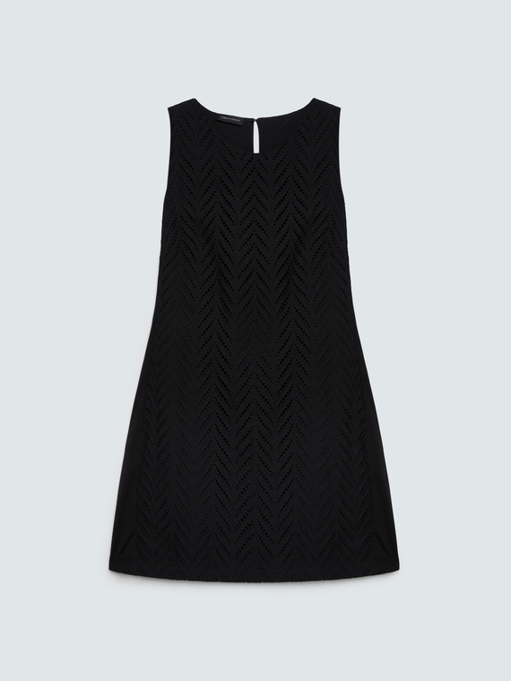 Robe fourreau GLAM en broderie anglaise