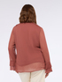 Bluse aus Plumetis-Stoff mit Rüschen image number 1