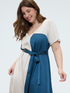Kleid aus Stretch-Satin mit G&uuml;rtel image number 5
