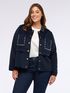 Kurze Jacke aus Wollmischung mit Nieten image number 3