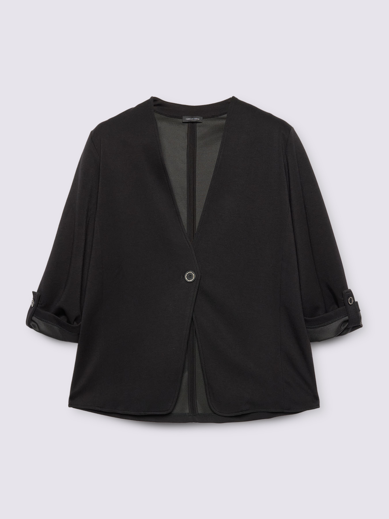 V-neck sweatshirt jacket image number 4