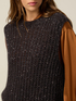 Gilet misto mohair con paillettes image number 2