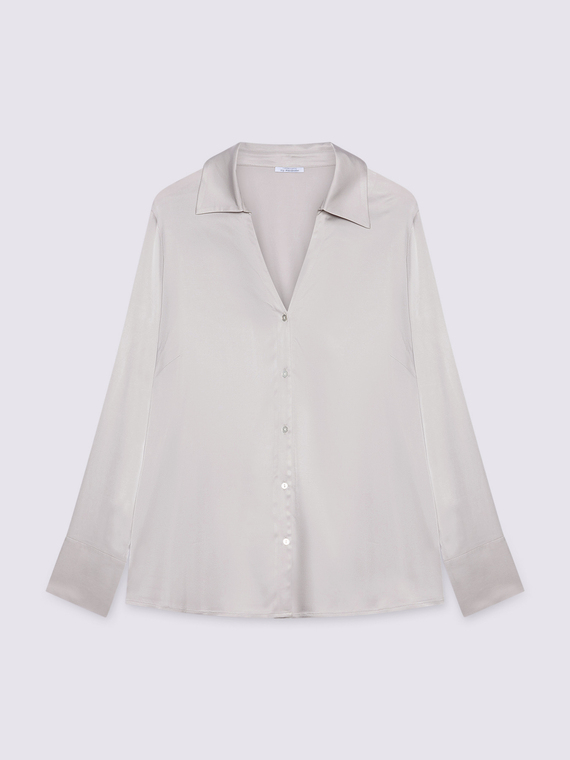 Viskose-Satin-Bluse