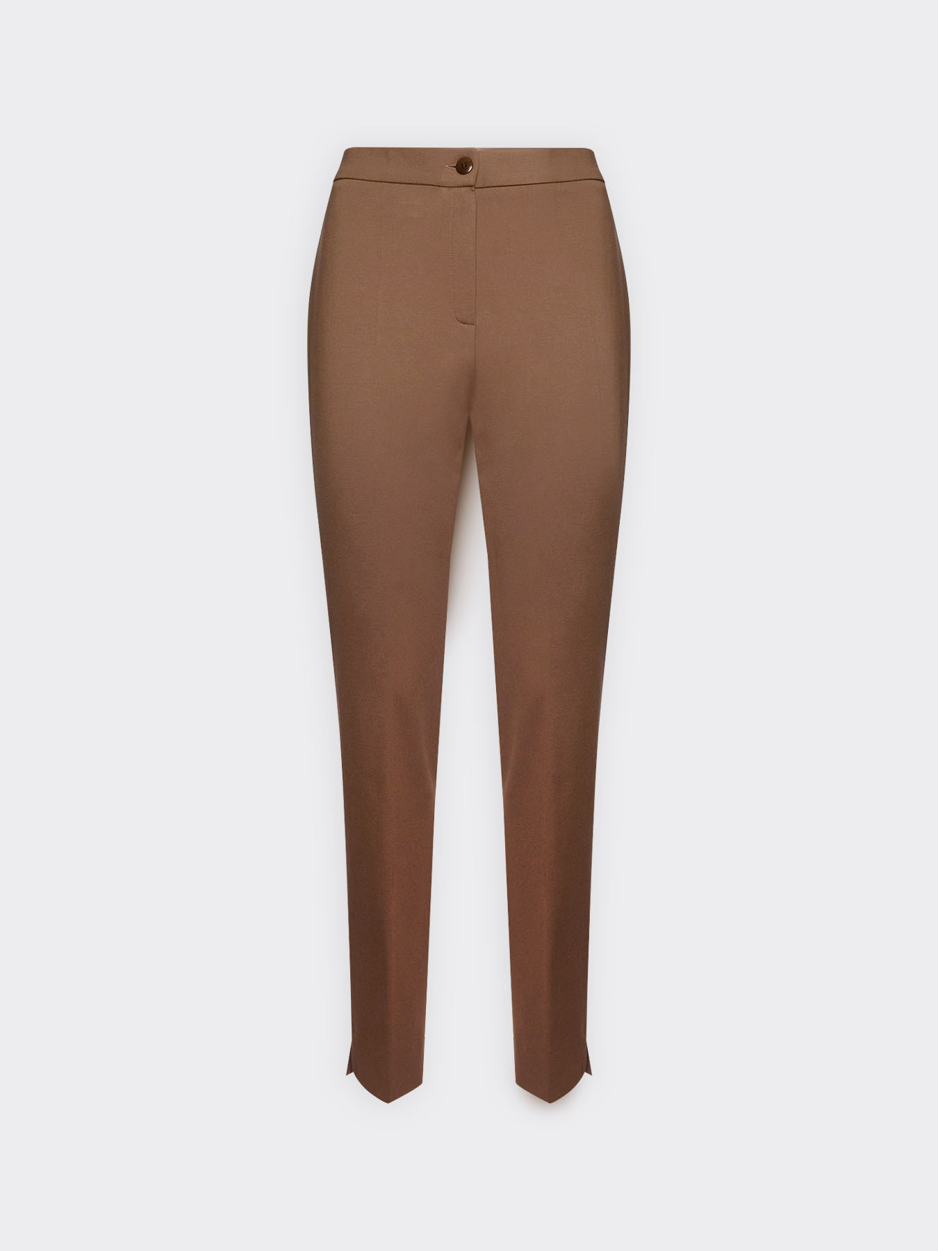 Pantalones slim fit en punto milanés image number 4