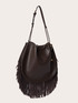 Bucket bag with fringes image number 3