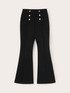 Pantalon flare en maille Milano avec détail de boutons image number 5