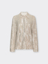 Tulle shirt with sequins image number 4