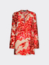Long printed blouse image number 4