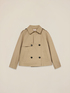 Short cotton blend trench coat image number 3