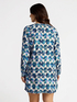 Robe courte imprimée avec ceinture image number 2