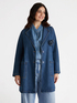 Trenchcoat aus Denim mit Brosche image number 3