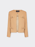 Short crew neck jacket image number 4