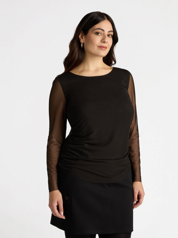 T-shirt en tulle