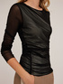 T-shirt maniche lunghe in tulle image number 3