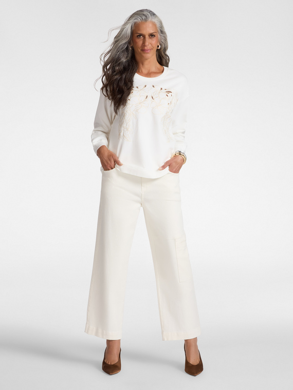 Cargo pants in stretch bull