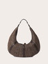 Woven hobo crossbody bag with tassels image number 2