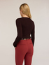 Ribbed jumper with worked neckline image number 1