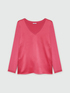 T-shirt maniche lunghe in due tessuti image number 4