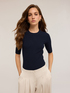 Short-sleeved ribbed top image number 0