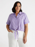 Camicia in lino con nodo al fondo image number 2