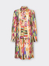 Printed dress with bow image number 4