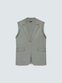 Tailored linen blend vest image number 1
