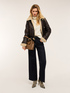 Jeans mit weitem Bein, Modell Lila image number 3