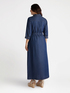 Langes, vorne gekreuztes Kleid mit TENCEL™-Fasern image number 1