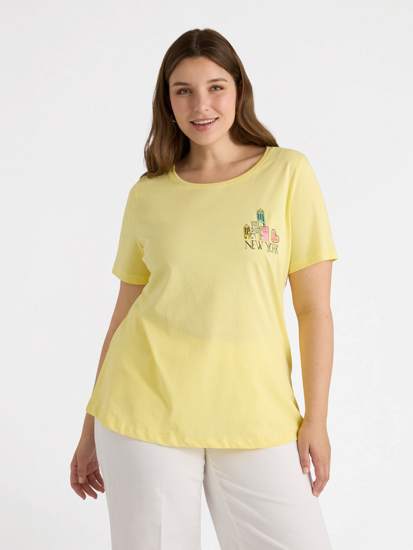 T-Shirt mit New York-Stickerei image number 0